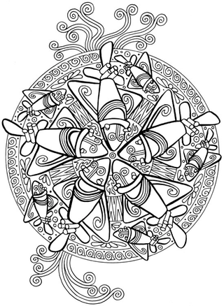 Excerpted from Ancient Aliens ™ The Coloring Book From The Producers of Ancient Aliens®, reprinted with permission by HarperElixir/HarperCollins. Copyright 2016.